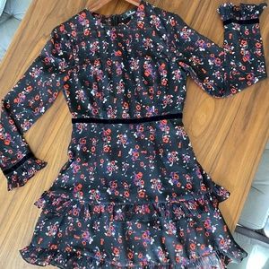 Lulu’s small black floral dress